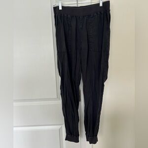 Faherty Charcoal linen Jogger Pants